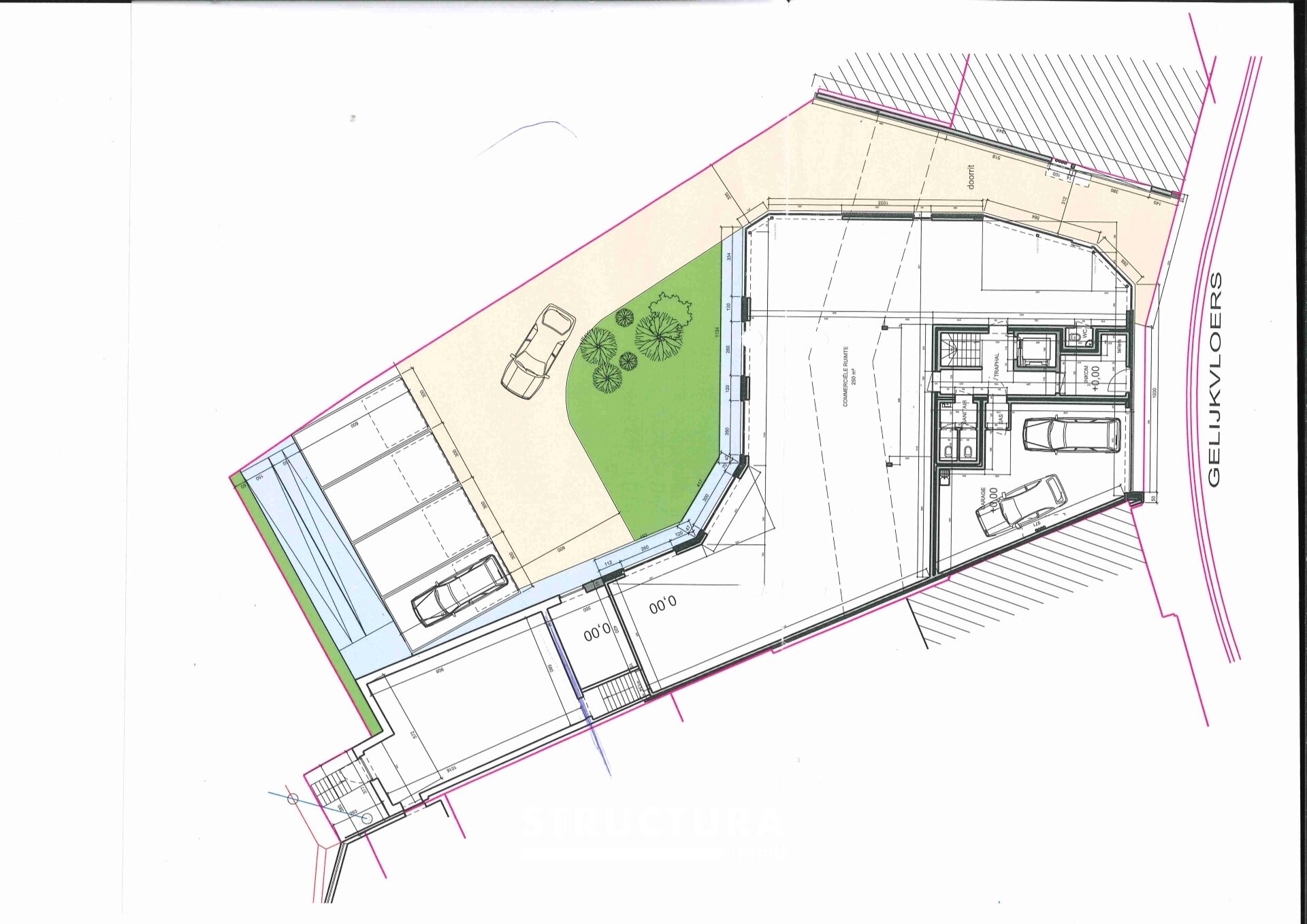 Commerce-Bureaux-Rapport à louer à OPWIJK