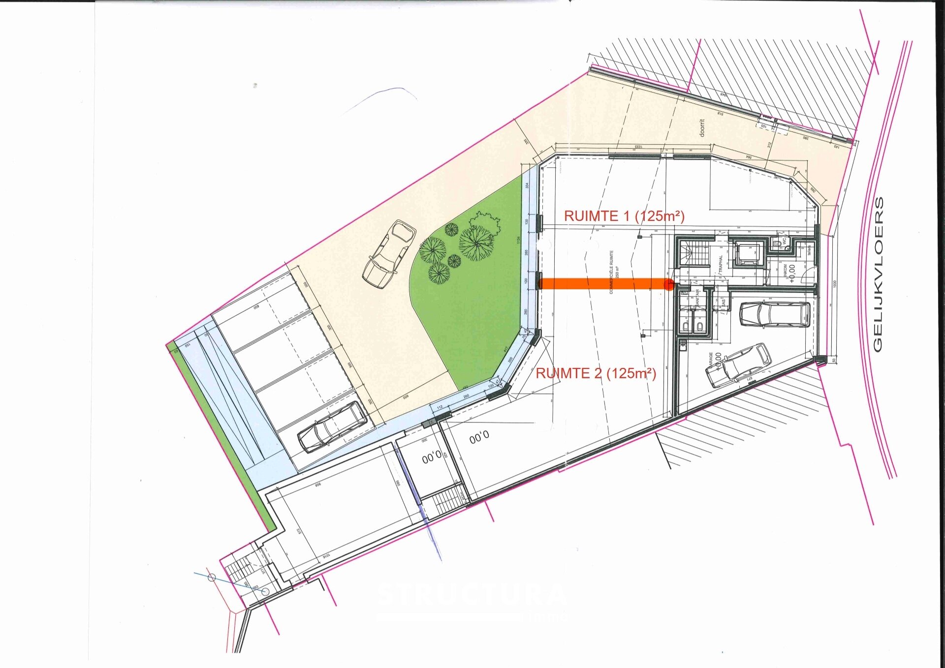 Commerce-Bureaux-Rapport à louer à OPWIJK