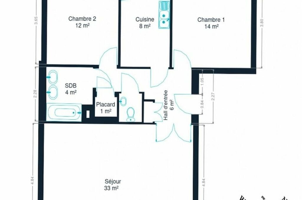 Appartement à louer à WEMMEL